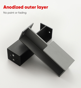 Temax lõm nhôm cửa xử lý sử dụng cho túi cửa trượt - Product Image 1