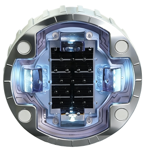 Pembatas Jalan Tenaga Surya Bawah Tanah Langsung dari Pabrik, Lampu Strobo Sinyal Malam Hari, Lampu Berkedip, Pembatas Jalan dari Aluminium Cor - Product Image 1