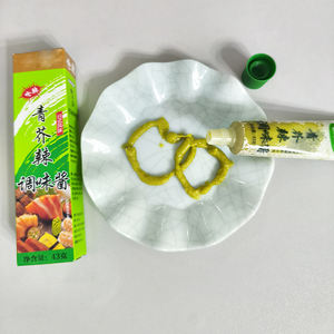 Pâte de <span class=keywords><strong>Wasabi</strong></span> Style Japonais Raifort <span class=keywords><strong>Wasabi</strong></span> Vert Épicé pour Sashimi 43g - Product Image 1