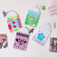 Porte-cartes photo double face personnalisé avec motif étoile pour les fans de K-pop - Porte-clés souvenir