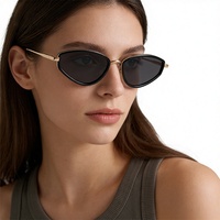 Lunettes de soleil œil de chat pour femmes, monture triangulaire tendance, protection UV400, vente en gros
