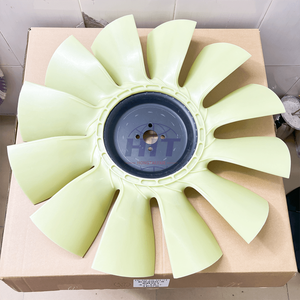 ใบพัดลมระบายความร้อนเครื่องยนต์ดีเซล <span class=keywords><strong>Hitachi</strong></span> Excavator EX200-5G 6BG1 แบบสี่รู 12 ชิ้น น้ำหนัก 5 กิโลกรัม รับประกัน 3 เดือน - Product Image 5