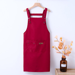 DLL106 Biểu Tượng Tùy Chỉnh Vải Dày Tạp Dề Với <span class=keywords><strong>Pocket</strong></span> Cafe Nhà Hàng Đồng Phục Cho Bồi Bàn Và Phục Vụ Bàn Tạp Dề - Product Image 5