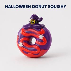 Vente en gros : Jouet anti-stress souple en mousse PU à rebond lent, 10 cm, en forme <span class=keywords><strong>de</strong></span> donut, citrouille ou chauve-souris, pour Halloween, pour enfants et adultes - Product Image 2