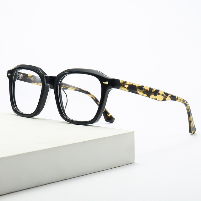 Wholesale Artistic Personality Model Factory Trendy Fashion Glasses Frame Women and Men Acetate Optical Eyewear Eyeglasses
