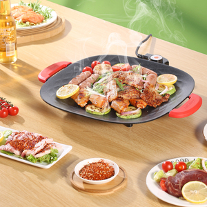 Parrilla Eléctrica Portátil Multifuncional, Sartén Eléctrica con Revestimiento, Parrilla para Asar y Hornear, para el Hogar - Product Image 4