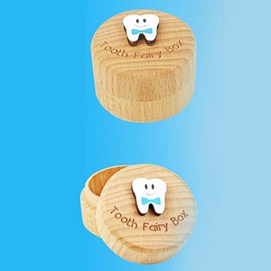 Răng Cổ Tích Hộp Cho Cô Gái Và Chàng Trai Bằng Gỗ Dễ Thương Răng Hộp Bị Mất Răng Lưu Trữ Cho Trẻ Em Giảm Răng Lưu Niệm Hộp Quà Tặng - Product Image 5
