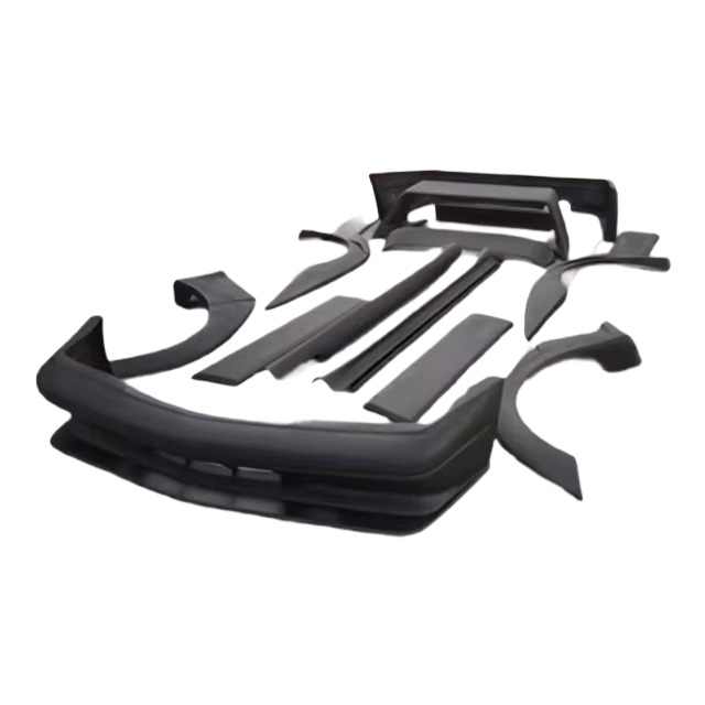 YUNZ AUTO Body Kit For Mercedes 190E W201 Dry Carbon Fiber Upgrade ...