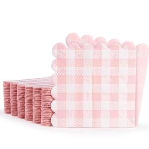 Classic <strong>Tartan</strong> Print Disposable 2-Ply Paper <strong>Napkins</strong> Bag Style Drinking <strong>Napkin</strong> - Product Image 1