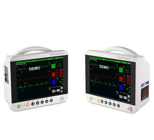 Moniteur multiparamètres vétérinaire édition commerce extérieur <span class=keywords><strong>pour</strong></span> animaux <span class=keywords><strong>de</strong></span> compagnie, détecteur portable alimenté par courant alternatif, matériau ABS, ECG 12 pouces. Écran TFT couleur - Product Image 4