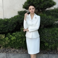 Blazers pour femmes, costumes pour femmes, tenues de bureau, ensembles formels blancs pour femmes, ensemble pour femmes, vêtements pour une image professionnelle