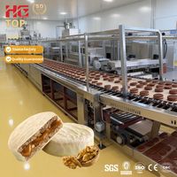 Four tunnel en acier inoxydable, ligne de production automatique de gâteaux au chocolat et de tartes, haute productivité
