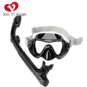 xinyixuan - Set de Snorkel Rosa y Negro con Máscara y Tubo Seco, Cristal Templado Antivaho para Buceo y Natación para Adultos - Product Image 4