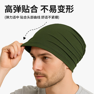 Qianqianwo Sports Hat One Size Solid Color Quick Drying Breathable Outdoor Sun Protection Beanie Headband - Product Image 5