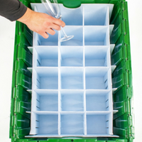 Inserts en plastique ondulé, séparateurs en plastique, panneaux de séparation en Corflute pour assiettes et verres à boire