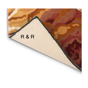 Alfombra de lana bordada abstracta Floral con mechones modernos de lujo hecha a mano directa de la India para el piso del hogar sala de estar uso al por mayor - Product Image 5