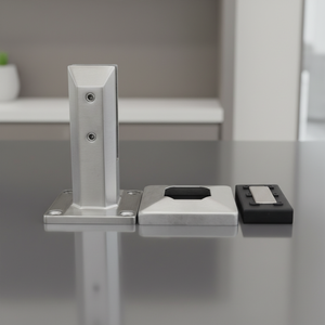 ZD 2205 – Nouveaux poteaux de balustrade en verre pour piscine, en acier inoxydable, pour extérieur, avec raccords pour verre de 12 mm - Product Image 1