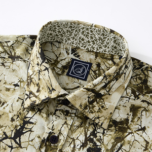 Chemise décontractée homme sur mesure en popeline écologique 100 % coton imprimée numériquement pour l'automne, style streetwear et week-end - Product Image 6