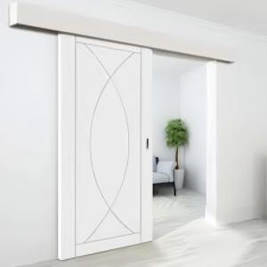 Nghệ thuật hiện đại bằng gỗ trượt barn door nội thất nhiều màu sắc mdf vật liệu hoàn thành bề mặt cho khách sạn căn hộ trang trí - Product Image 1