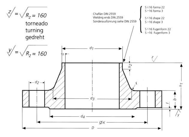 Welding Neck DIN 2576 ANSI Carbon Steel Forged Blind Flange For Pipe Fitting