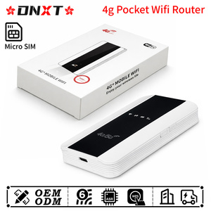 เราเตอร์พกพา DNXT รองรับซิมการ์ด WiFi6 4G พร้อม WPS แบตเตอรี่ 3000mAh โมเด็มมือถือ WAN/LAN Cat4 4G LTE ใช้ซิมการ์ดสำหรับการเดินทาง - Product Image 1