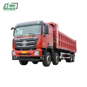 12 roda Dump Truck 8x4 375hp Foton Dump Tipper truk kualitas tinggi kamera baru digunakan 20 Ton berat 8*4 Dump Truck dari Cina