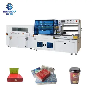 En iyi satılan otomatik kutu paketleme makinesi Film sarma Shrink ambalaj makinesi ısı kol Shrink paketleme makinesi satılık