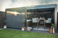 Tonnelles de cadre en aluminium résistant à la pergola en aluminium pour l'extérieur avec persiennes réglables pour le patio