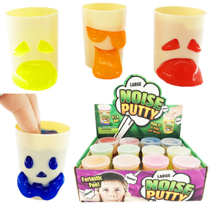 Juguete para Niños, Plastilina de Arcilla Plástica No Tóxica y Ecológica, 4 Colores, Caras Sonrientes, Slime de Cristal Divertido en Vaso, Juguetes Educativos - Product Image 2