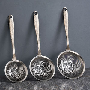 Cuillère à fentes en titane pur, filtre à huile de cuisine pour aliments frits, passoire/écumoire pour boulettes, résistante à la chaleur, durable, lavable au lave-vaisselle - Product Image 1