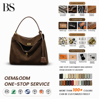Sac à main de luxe en cuir véritable et daim de haute qualité pour femme, grande capacité, de marque, portable, pliable, léger, sac à bandoulière