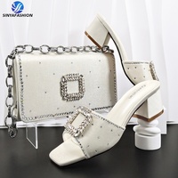 Sinya Nouvelle Collection – Chaussures Décontractées pour Femme en Cuir Véritable de Haute Qualité (5,5 cm) avec Sac Assorti – Magnifique Ensemble pour Fêtes et Mariages