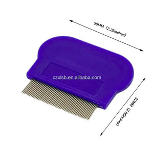 Peine Profesional para Eliminar Piojos y Liendres, Herramienta Ergonómica <span class=keywords><strong>de</strong></span> <span class=keywords><strong>Metal</strong></span> con Mango Azul para Tratamiento Capilar, <span class=keywords><strong>Precio</strong></span> <span class=keywords><strong>de</strong></span> Fábrica - Product Image 2