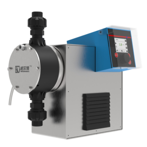 IP65 không thấm nước kỹ thuật số định lượng bơm màng BLDC động cơ 120L/h hiện tại điều khiển điện áp cho xử lý nước công nghiệp hóa chất - Product Image 1