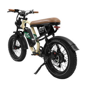 Vélo électrique Onesport W66 de style moto, cadre en acier, écran LCD multifonctionnel, transmission à 7 vitesses, fourche avant amortissante, moto- - Product Image 5