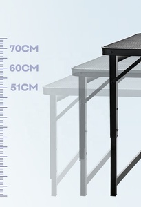 HiSpeed ngoài trời thịt nướng đơn giản cắm trại dã ngoại Bảng sắt lưới hàng đầu Dã Ngoại Gấp Cắm Trại BBQ nướng bảng - Product Image 3