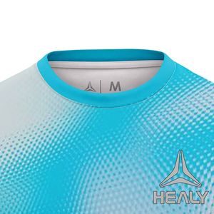 Camiseta de poliéster transpirable con estampado de sublimación Camiseta deportiva personalizada de ajuste seco de alta calidad para correr para hombres - Product Image 3