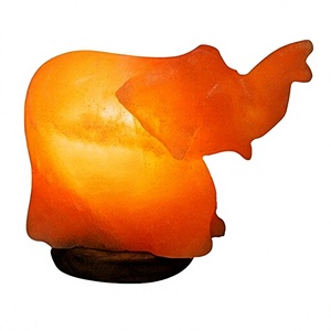 Lámpara de Sal Rosa del Himalaya Premium en Forma de Elefante, Producto de Decoración para el Hogar - Product Image 2