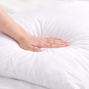 Cushion, 18 X 18 Inch Throw Pillow Inserts, Set of 4, Square Polyester-Filled Pillow <strong>Forms</strong> for Decorative Covers, White - Product Image 6