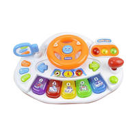 Jouets musicaux pour bébé, jouet volant avec son de feux de circulation, jouet d'apprentissage pour le temps sur le ventre, jouet de développement pour nourrissons