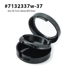 Boîtier à fards à paupières en plastique ABS léger à double couche, métallisation, pour poudre libre, conteneur cosmétique, garantie de qualité OEM ODM - Product Image 2