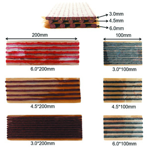 Toolon Wasserdichte Gummi-Reparaturstreifen - Schnellwirkendes Reifenpannen-Reparaturset (100mm Länge) Schwarz/Braun Audi A8 1 Jahr - Product Image 5