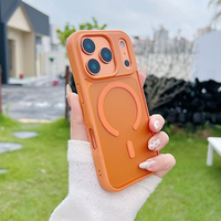Nouvelle Coque Tendance 2026 Orange Translucide pour iPhone 17 Pro Max 18 Pro – Étui Anti-Glisse avec Bumper – Fundas Para Celulares