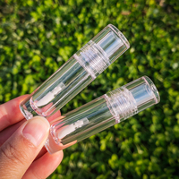 Tube de brillant à lèvres transparent de 2,5 ml avec bouchon à vis, vente en gros, emballage cosmétique pour brillant à lèvres, marque privée