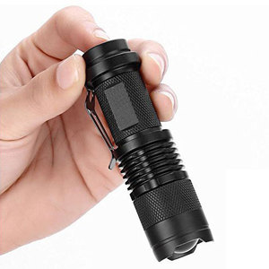 Mini linterna led q5 de <span class=keywords><strong>2000</strong></span> lúmenes, foco ajustable con zoom, lámpara impermeable para exteriores, aa/14500 - Product Image 5