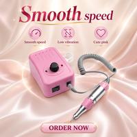 JD2500 Perceuse à ongles électrique populaire, moteur ABS brossé, prise US/EU, portable, multifonctionnelle, professionnelle pour manucure