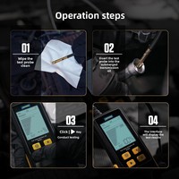 Outil de diagnostic et d'analyse de la qualité de l'huile de transmission et de boîte de vitesses automobile Ourense AS505 pour équipement d'huile ATF-600S Entretien automobile