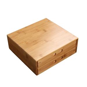 Bandejas de té vintage de bambú y madera al por mayor para salas de estar, bandejas planas para hoteles, bandejas de almacenamiento de bambú. - Product Image 2