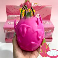 Jumbo Squishy Superzachte TPR Drakenvrucht Fidget Toys Kneedbare Simulatie Eten Decompressie Speelgoed Fidget Toys