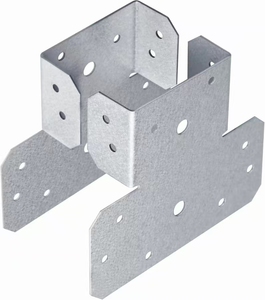 Conector en <span class=keywords><strong>T</strong></span> para Poste y Viga, Soporte de Techo Ajustable, Tapa para Poste, para Estructuras de Acero, Soporte para Madera - Product Image 2